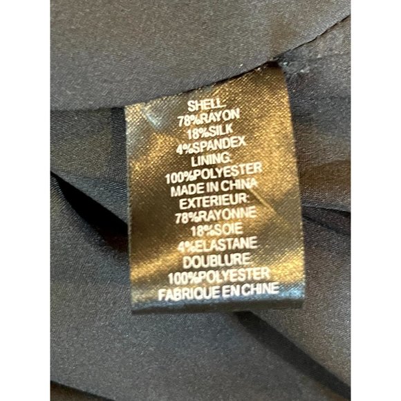 DOLCE VITA Women Reef Aztec Velvet Blouson Dress Back Hole Short Sleeve Black L - Picture 8 of 9